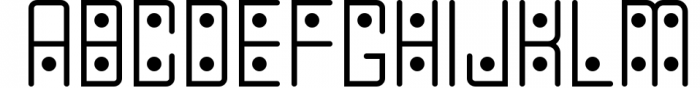 Domino-dot monospace san serif font duo 1 Font UPPERCASE