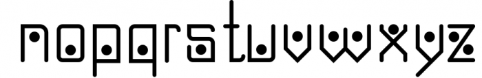 Domino-dot monospace san serif font duo 1 Font LOWERCASE