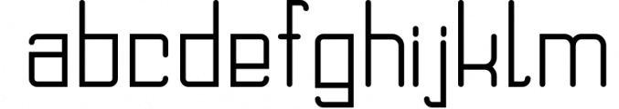 Domino-dot monospace san serif font duo Font LOWERCASE