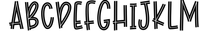 Don Flip Flap - a fun, big impact, inline font trio 2 Font UPPERCASE