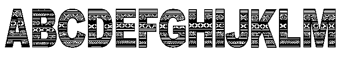 DOCALLISME HAS PATTERN Font UPPERCASE