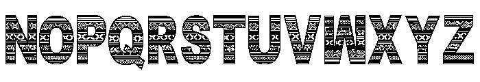 DOCALLISME HAS PATTERN Font UPPERCASE