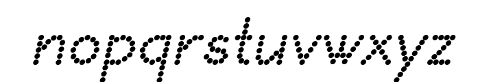 DOTCIRFUL Bold Italic Font LOWERCASE
