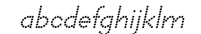 DOTCIRFUL Italic Font LOWERCASE