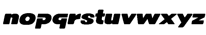 DOVENSPersonalUse-BlackSlant Font LOWERCASE