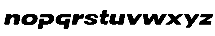 DOVENSPersonalUse-BoldSlanted Font LOWERCASE
