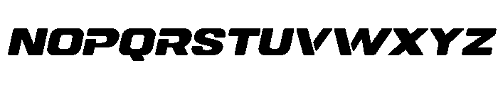 DOVENSPersonalUse-ExtBdSlant Font UPPERCASE
