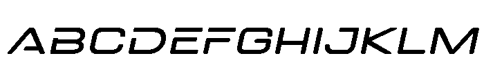 DOVENSPersonalUse-ExtLtSlant Font UPPERCASE