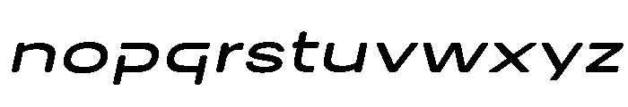 DOVENSPersonalUse-ExtLtSlant Font LOWERCASE