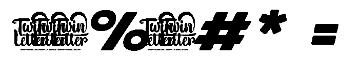 DOVENSPersonalUse-SemBdSlant Font OTHER CHARS
