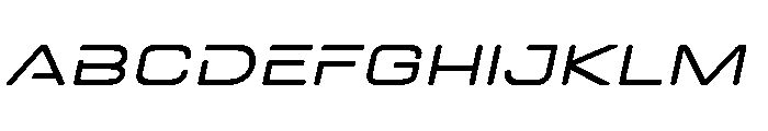 DOVENSPersonalUse-ThinSlanted Font UPPERCASE