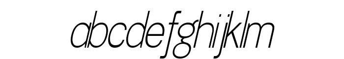 Doboto Thin Italic Font LOWERCASE