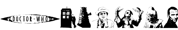 Doctor Who 2006 Font UPPERCASE