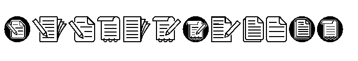 Document Symbols Regular FONT