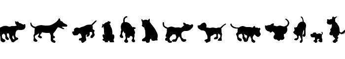 Dog30Silhouette Font UPPERCASE