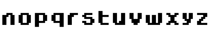 Dogica Pixel Bold Font LOWERCASE
