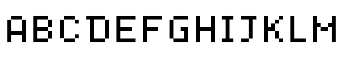 Dogica Pixel Font UPPERCASE