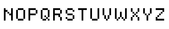 Dogica Pixel Font UPPERCASE