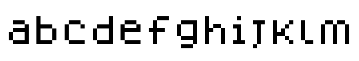 Dogica Pixel Font LOWERCASE