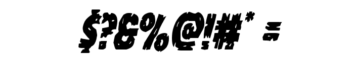Dokter Monstro Condensed Italic Font OTHER CHARS