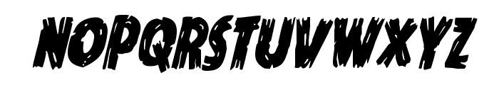 Dokter Monstro Condensed Italic Font LOWERCASE