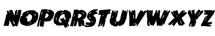 Dokter Monstro Expanded Italic Font UPPERCASE