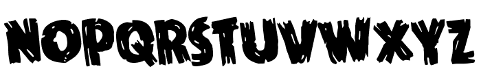 Dokter Monstro Rotated Font UPPERCASE