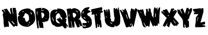 Dokter Monstro Rotated Font LOWERCASE