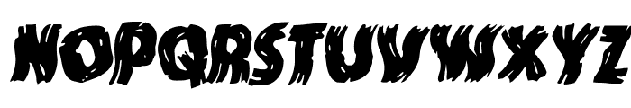 Dokter Monstro Warped Italic Font LOWERCASE