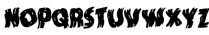 Dokter Monstro Warped Rotalic Font UPPERCASE