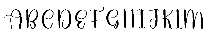Dollhouse1 Font UPPERCASE