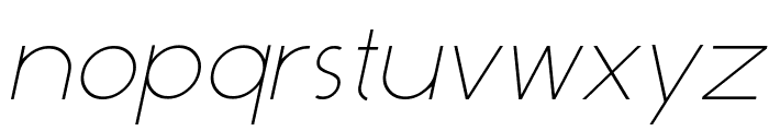Dominik Thin Italic Font LOWERCASE