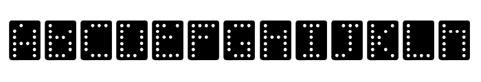 Domino-Effect-Normal Font LOWERCASE