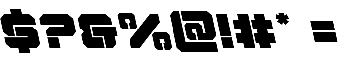 Domino Jack Leftalic Italic Font OTHER CHARS