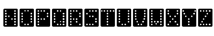 Domino bred Font LOWERCASE