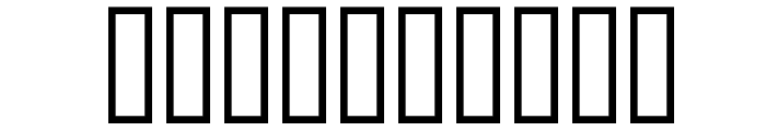 Domino flad kursiv omrids Font OTHER CHARS