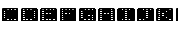 Domino flad Font LOWERCASE