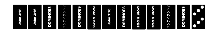 Dominoes Font LOWERCASE