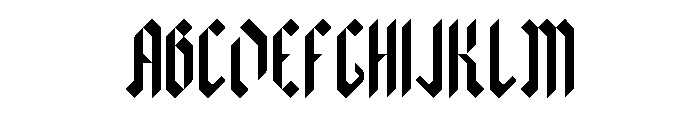 Domion Gothic Regular Font UPPERCASE