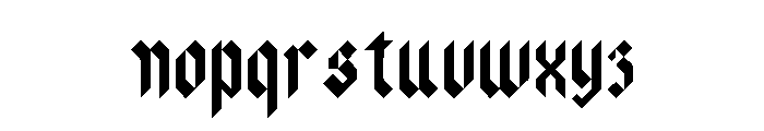 Domion Gothic Regular Font LOWERCASE