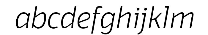 Domotika Trial ExtraLight Italic Font LOWERCASE