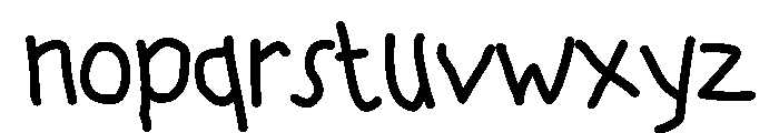 Donsaro Font LOWERCASE