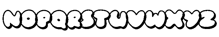 Donut Punk Demo Extrude Font UPPERCASE