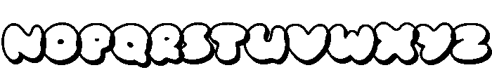 Donut Punk Demo Extrude Font LOWERCASE