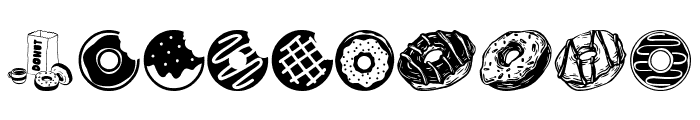 Donuts Icons Font OTHER CHARS