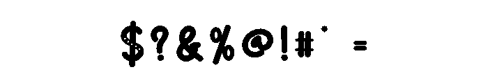 Donuts Font OTHER CHARS