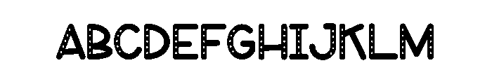 Donuts Font UPPERCASE