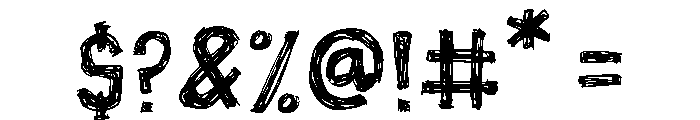Doodle Lines Font OTHER CHARS