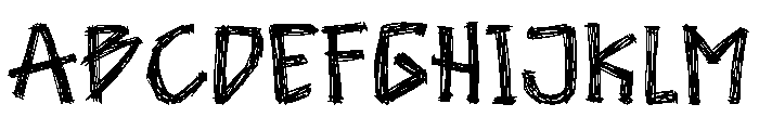 Doodle Lines Font UPPERCASE
