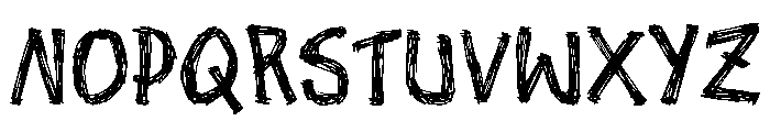 Doodle Lines Font UPPERCASE